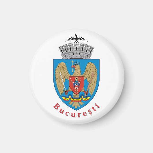 Aimant Blason de Bucarest, Roumanie (Devant)