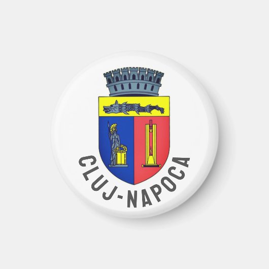 Aimant Blason de Cluj-Napoca, Roumanie (Devant)
