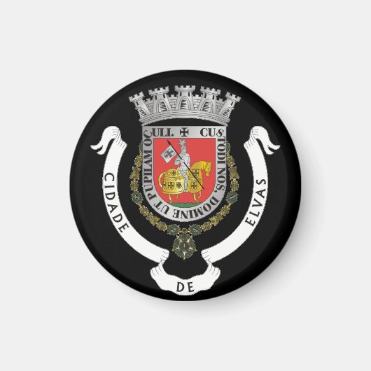Aimant Blason d'Elvas, Portugal (Devant)