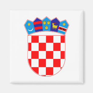 Aimant Blason national de la Croatie symbole emblème drap