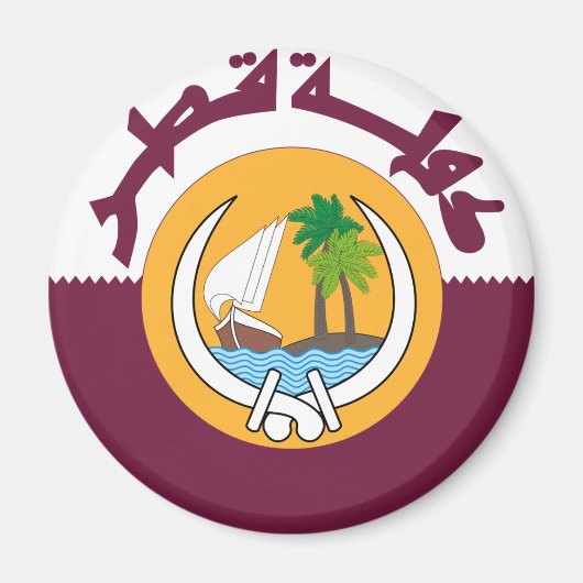 Aimant blason qatar (Devant)