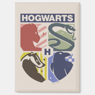 Aimant Blason timbré vintage HOGWARTS™
