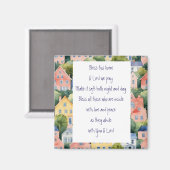 Aimant Bless this Home Félicitations pour New Home (Recto/Verso)