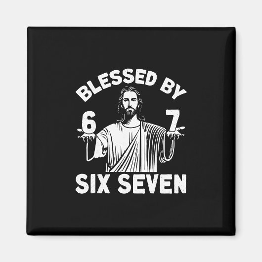 Aimant Blessé 6 Numéro 67 Six Sept Mème (Devant)