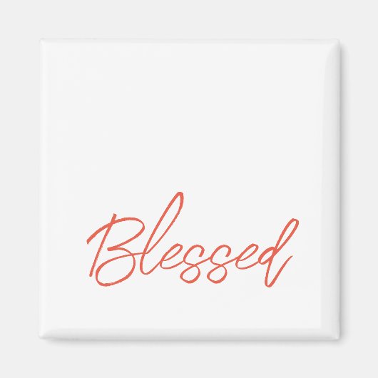 Aimant Blessé foi Orange Blanc Grateful Thankful (Devant)