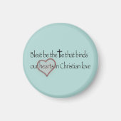 Aimant "Blest Be The Cravate" Christian Hymn Turquoise (Devant)