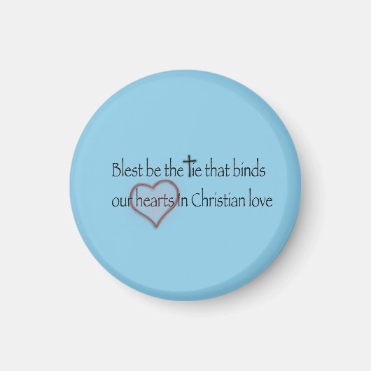 Aimant "Blest Be The Cravate" Église chrétienne Hymn (Devant)