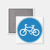 Aimant bleu à bicyclette (Recto/Verso)