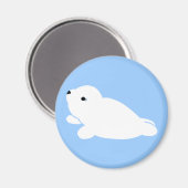 Aimant bleu à harpe blanche (Recto/Verso)