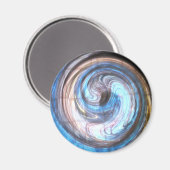 Aimant Bleu Abstrait (Recto/Verso)