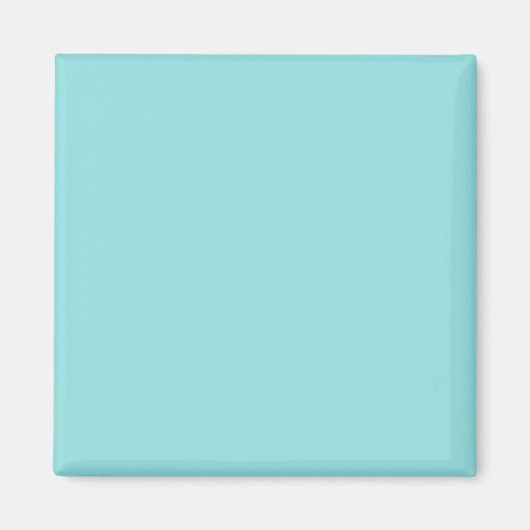 Aimant Bleu Aqua couleur uni (Devant)