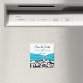 Aimant Bleu, blanc et noir Enregistrer l'aimant de date (In Situ (Lave-vaisselle))