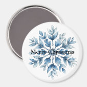 Aimant Bleu blanc hiver Feu de neige Noël (Recto/Verso)