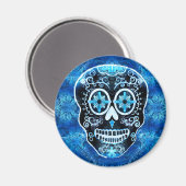 Aimant bleu calavera (Recto/Verso)