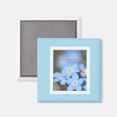 Aimant Bleu clair avec oublié (Recto/Verso)