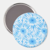 Aimant Bleu Clair Tie Dye Blanc (Recto/Verso)