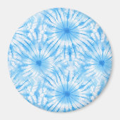 Aimant Bleu Clair Tie Dye Blanc (Devant)