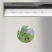 Aimant Bleu cône fleur bromélique (In Situ (Lave-vaisselle))