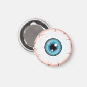 Aimant Bleu Couleur Eyeball Halloween Bloodshot Eyeball (Recto/Verso)