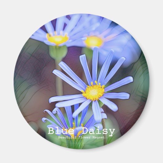 Aimant Bleu Daisy (Devant)