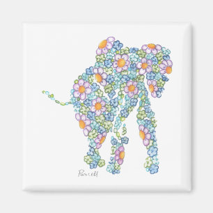 Aimant bleu d'éléphant