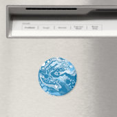 Aimant Bleu Digital Fluid Art Marbre Pour Peinture Cellul (In Situ (Lave-vaisselle))