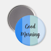 Aimant Bleu du bon matin (Recto/Verso)