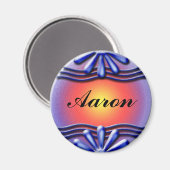 Aimant Bleu du nom (Recto/Verso)