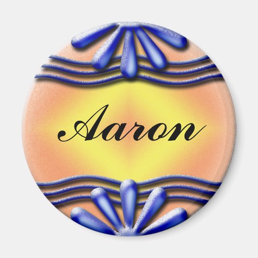 Aimant Bleu du nom (Devant)