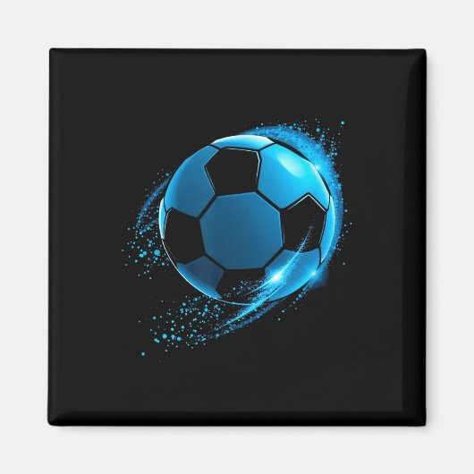 Aimant Bleu Dynamique Soccer Ll (Devant)