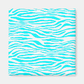 Aimant Bleu et blanc zèbres (Devant)