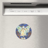 Aimant Bleu et or Ange cancer (In Situ (Lave-vaisselle))