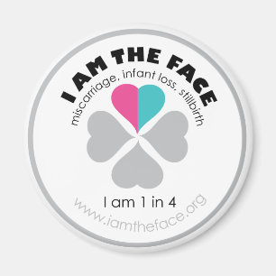 Aimant Bleu et rose je suis l'aimant de visage