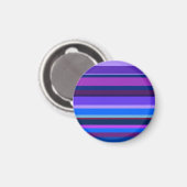 Aimant Bleu et violet bandes horizontales (Recto/Verso)