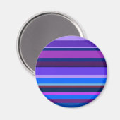 Aimant Bleu et violet bandes horizontales (Recto/Verso)