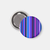 Aimant Bleu et violet bandes verticales (Recto/Verso)