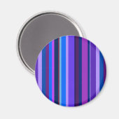 Aimant Bleu et violet bandes verticales (Recto/Verso)