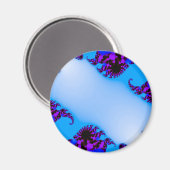 Aimant bleu fractal (Recto/Verso)