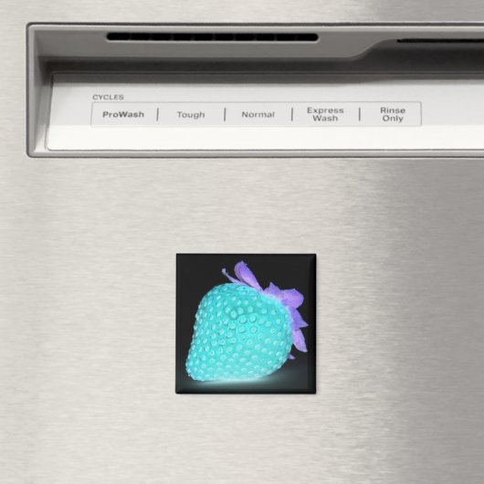 Aimant Bleu fraise neon mignon (In Situ (Lave-vaisselle))