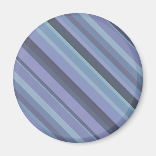 Aimant Bleu-gris bandes diagonales (Devant)