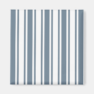 Aimant Bleu gris et blanc rayures de bonbons