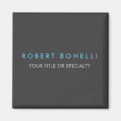 Aimant Bleu gris tendance (Devant)