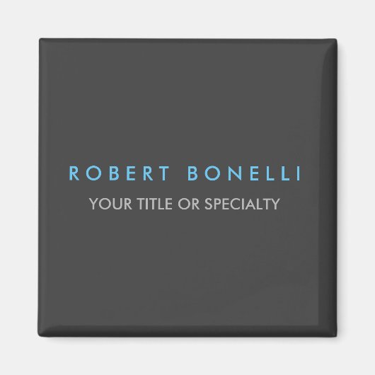 Aimant Bleu gris tendance (Devant)