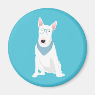Aimant Bleu le bull-terrier