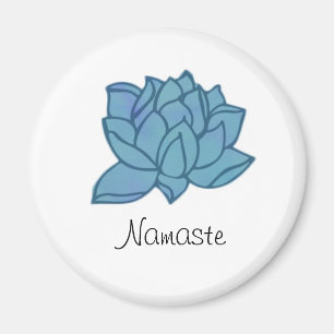 Aimant bleu Lotus Namaste