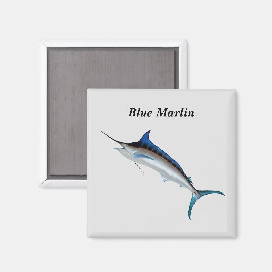 Aimant bleu Marlin (Recto/Verso)