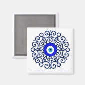 Aimant bleu mauvais oeil (Recto/Verso)