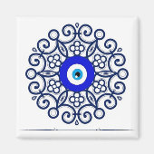 Aimant bleu mauvais oeil (Devant)