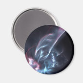 Aimant Bleu nébuleux Abstrait et violet (Recto/Verso)