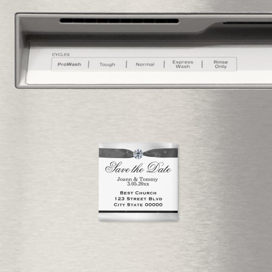 Aimant Bleu noir et blanc classique (In Situ (Lave-vaisselle))